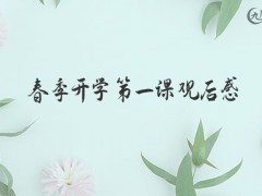 春季开学第一课观后感700字（12篇）