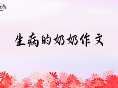 生病的奶奶作文400字（5篇）