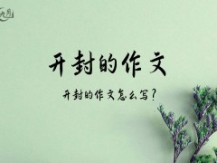 开封的作文400字（15篇）