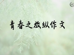 青春之放纵作文1000字（15篇）