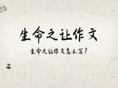 生命之让作文500字（13篇）